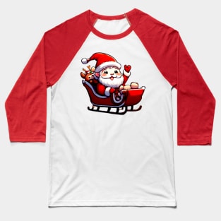 Happy Kawaii Santa Claus 07 Baseball T-Shirt